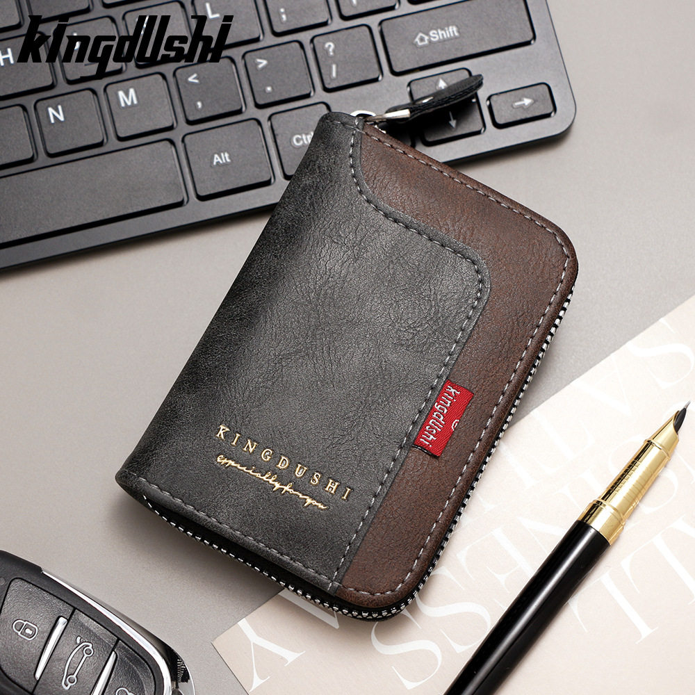 Foreign Trade Hot Splicing Men's Organ Card Bag Multi-Card Large Capacity Card Bag Card Case Coin Bag Cross-Border Supply