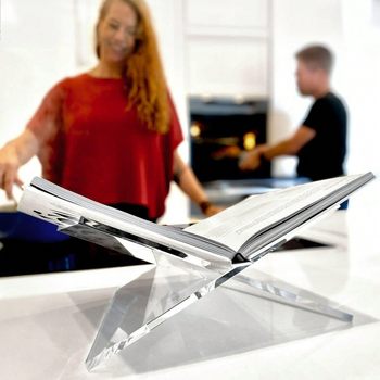 Manufacturer of Acrylic Open-Type Thickened Large Bookshelf Suitable for Cookbooks, Art Books, Bibles, Guestbooks, Bookends