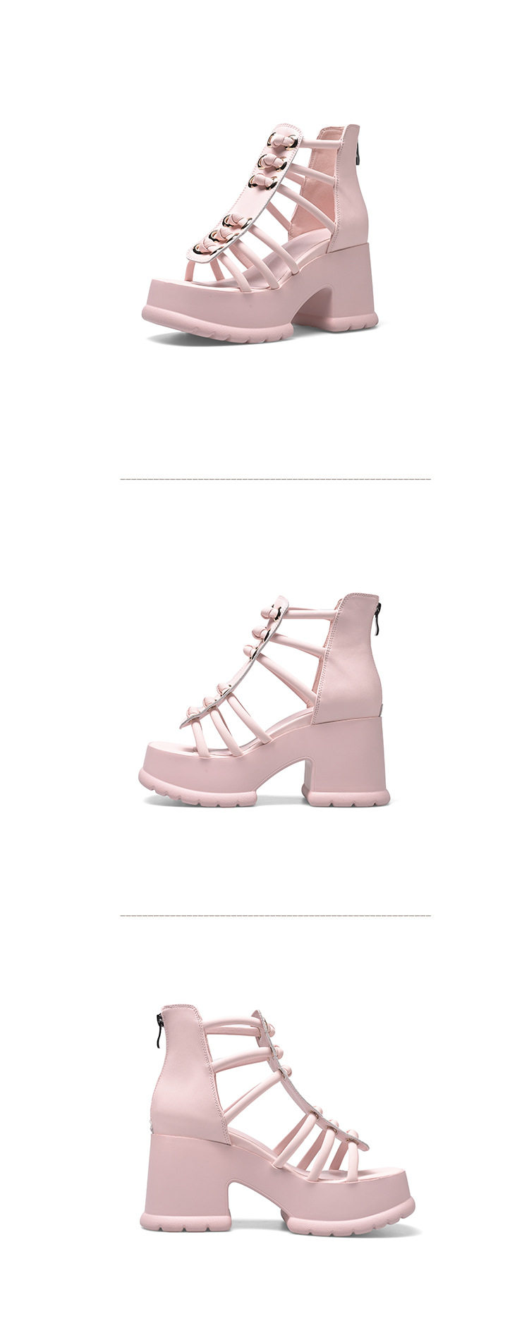 Giày sneaker nữ đế dày chunky gót 10 cm phong cách Hàn Quốc — Đen, Trắng, Hồng chi tiết 11