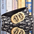Black cloth gold buckle c&d
