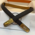 Dark coffee gold buckle (gift box)