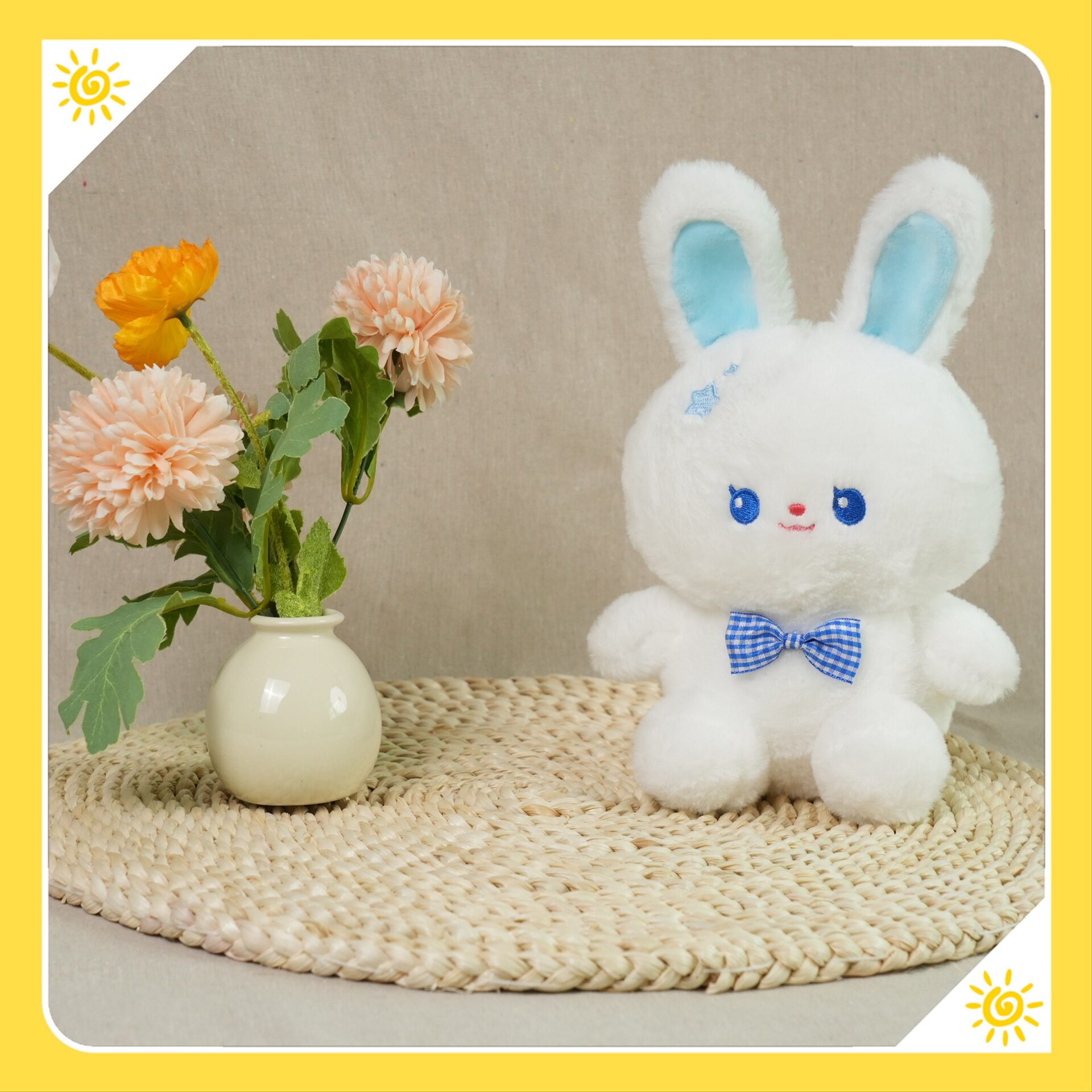 新款跨境八寸毛绒玩具抓机娃娃公仔流量款布娃娃婚庆抛洒厂家批发