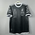 Mercedes-benz round neck short-sleeved racing suit