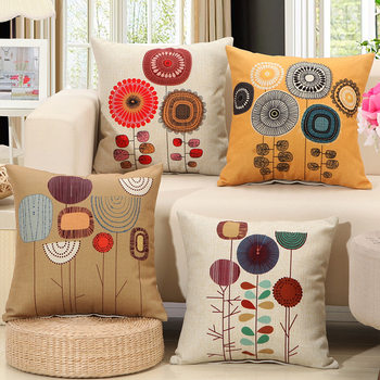 Cross-border simple linen digital printing pillow case cross-border Amazon manufacturers a generation of sofa cushion pillow