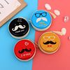 Creative tinplate coin purse cartoon mini round earphone zipper bag portable coin children gift bag wholesale