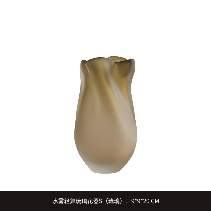 轻奢现代玻璃花瓶多款样板间售楼处北欧家居客厅餐桌软装家居饰品