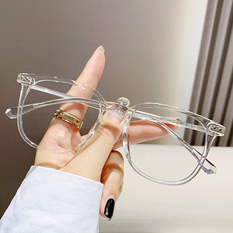 New anti-blue light glasses women's ultra-light TR90 glasses frame can be equipped with myopia degree advanced sense without makeup glasses frame men