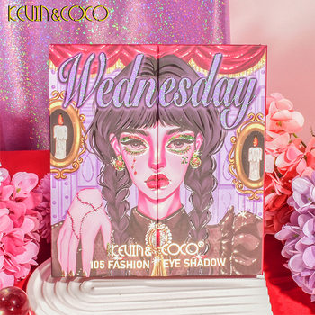 Cross-border hot 105-color eyeshadow plate four-layer folding bead matte eyeshadow-highlight blush Integrated Plate