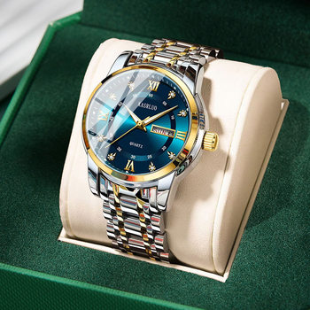 Watch Men's High-end Watch All-match Double Calendar Temperament Large Dial Trend HD Men's Quartz Watch Direct Wholesale