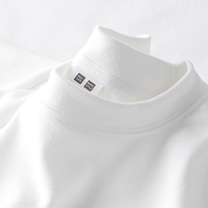 德绒打底衫男秋冬季新款加绒加厚保暖内衣高领内搭男士长袖T恤男