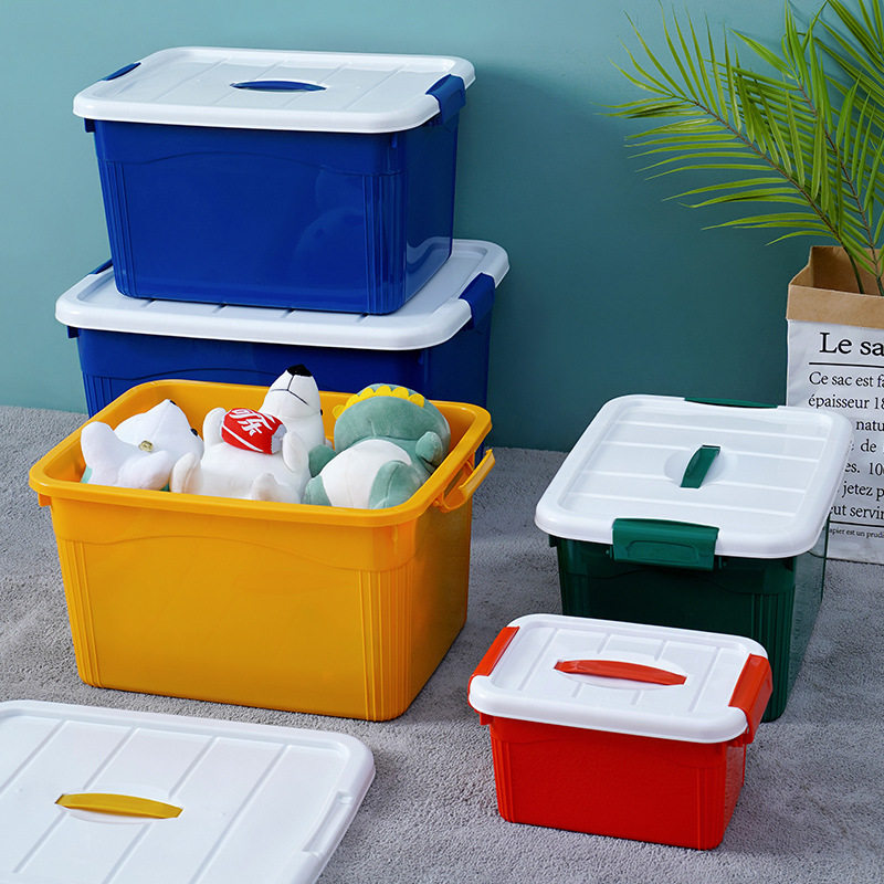 Plastic storage box wholesale desktop storage box clothes toy finishing box portable storage box glove box Rongrun