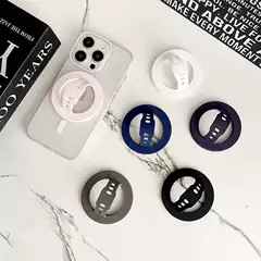 Magnetic Silicone Finger Ring Holder with MagSafe, Universal for Apple & Android, Multi-Functional Hands-Free Stand