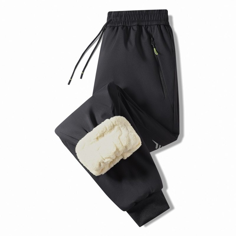 Combat pants women's waterproof windproof cold-proof fleece-lined thick warm minus graphene knee pad riding lambswool trousers