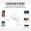Power-free same-screen HDMI adapter for Apple mobile phone screen TV display audio-visual adapter