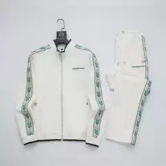 European and American Trendy Brand Casa New Men's Casual Sports Suit Long-Sleeved Cardigan Pants Letter Embroider High Version