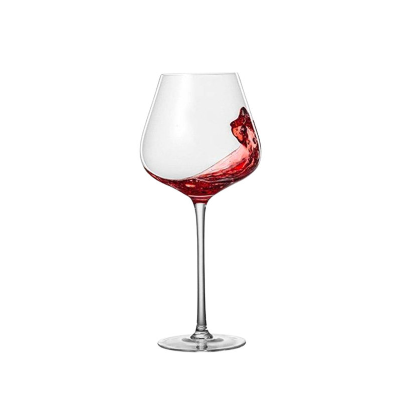Hot Selling Glass U-Shaped Decanter Red Wine Glass Set Goblet Burgundy Crystal Red Wine Glass High-End Set