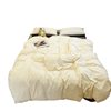 Solid color washed cotton double four-piece set three-piece set skin-friendly soft bed sheet bed hat color matching printing factory wholesale