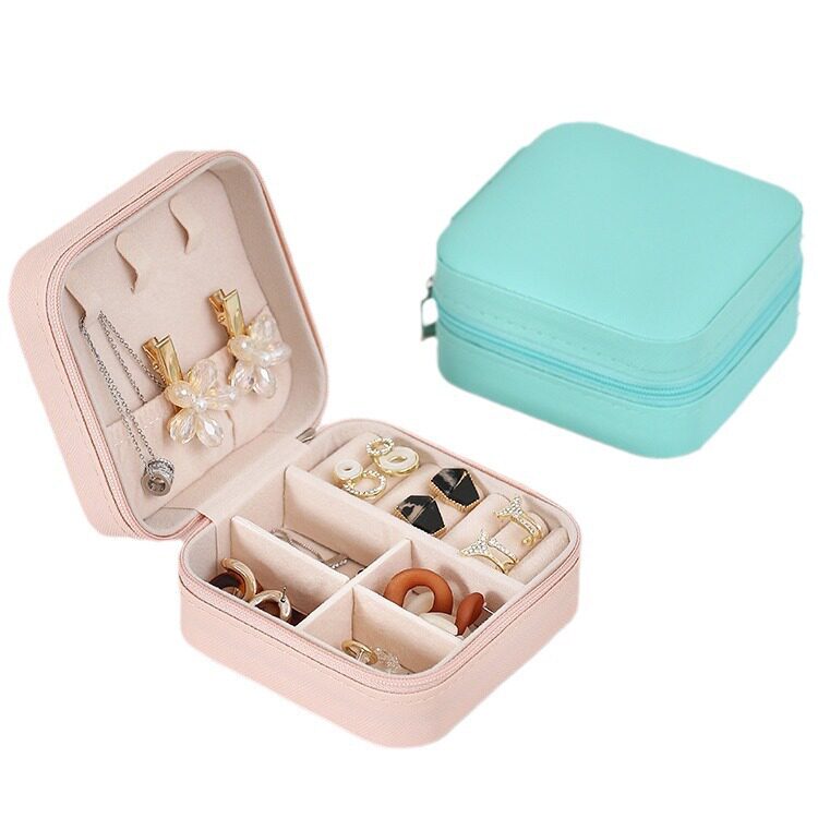 Muzhilin Anti-Oxidation Portable Jewelry Box Earrings Earrings Necklace Ring Small Exquisite Jewelry Box Body Warmer