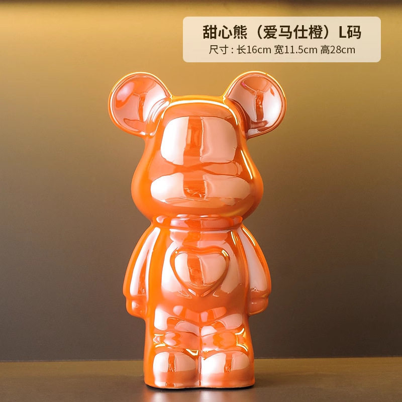 轻奢暴力熊家居展示柜高档摆件客厅电视柜酒柜玄关存钱罐装饰品