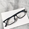 Pure Titanium Glasses Frame Ultra Light TR90 Myopia Glasses Men's Full Frame Elastomeric Lacquer Glasses Business Box 9821