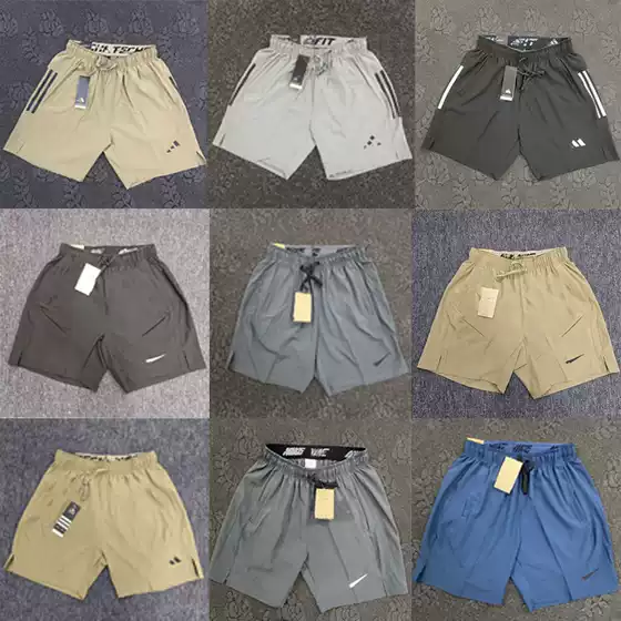 Breathable Ice Silk Summer Casual Loose Fitness Training Splicing Five-Point Pants Thin Nk-Ad New Sports Shorts