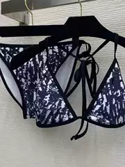 New Bikini Cross-Border European and American Aliexpress Triangle Cup Leopard Print Sexy Bikini Two-Piece Swimsuit Swimwear
