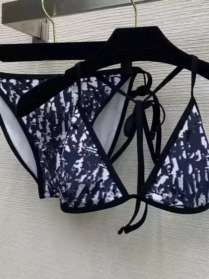 New Bikini Cross-Border European and American Aliexpress Triangle Cup Leopard Print Sexy Bikini Two-Piece Swimsuit Swimwear
