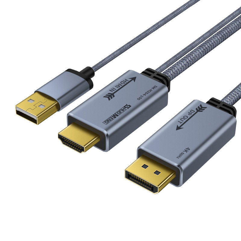 HDMI to DP line 4K60Hz video converter computer connection monitor displayport port CS5801