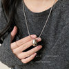 Minute Style Water Drop Pendant Necklace Women's Autumn and Winter Long Sweater Sweater Chain Casual All-match Light Luxury High-end Accessories