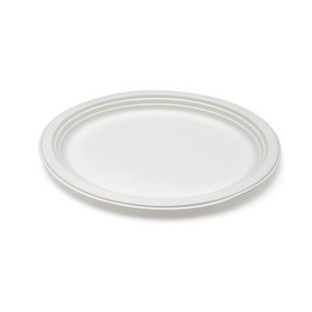 Disposable Paper Plate Paper Bowl Sugarcane Pulp Degradable Outdoor Barbecue Birthday Cake Plate Thickeneded Party Disc Set