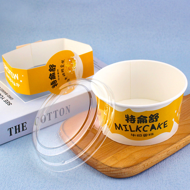 Trensu cake box Trenshu milk baking packaging Hokkaido Qifeng cake Cup 5 inch cake bowl paper cup