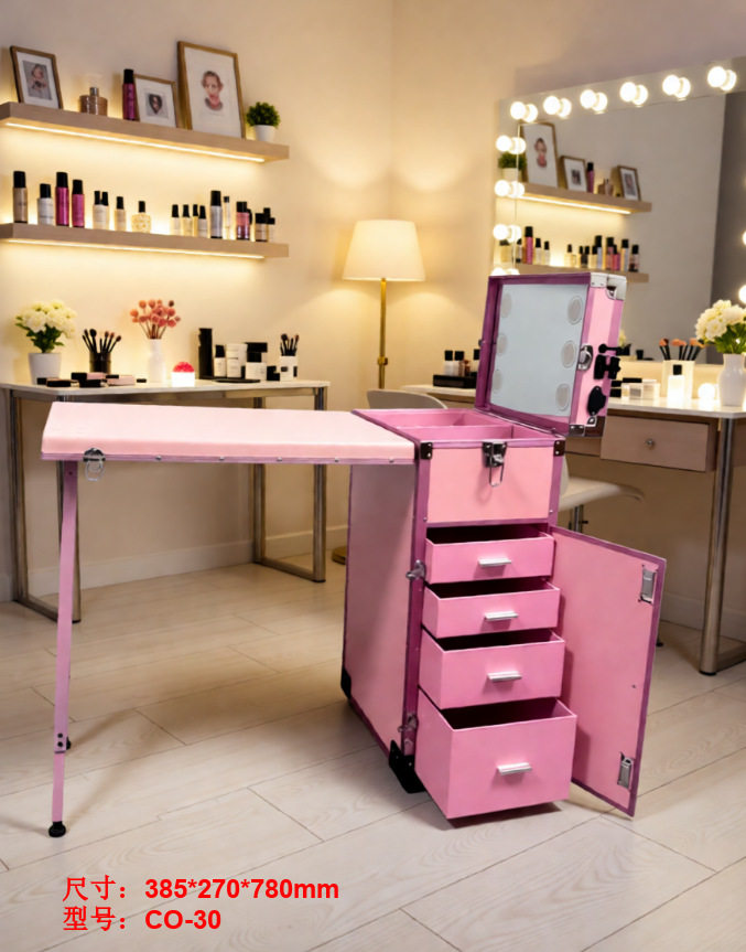 Makeup box trolley large capacity high-end makeup artist special nail art box makeup artist and makeup box Amazon cross-border