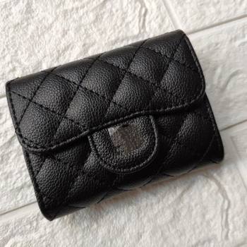 New Wallet Coin Purse Card Holder Diamond-Patterned Magnetic Flip Small Clutch Bag Can Be Customized with Chain Mini Zipper Card Holder