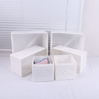 Oxford cloth washable PP board storage box sundries storage underwear storage artifact foldable wardrobe finishing