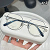 Wenyi Polygonal Myopia Glasses for Women Flat Glasses with Large Domenon for Face and Net Red Ultra Light Glasses Frame
