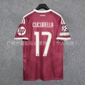 2627 real madrid away jersey #17 kukurelja + champions league armband