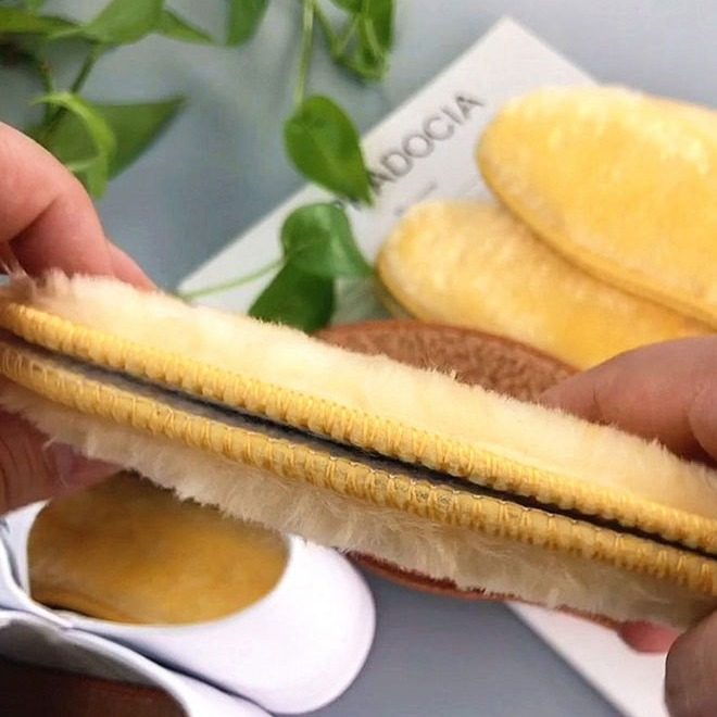 Warm insole fur autumn and winter thickened fleece-lined women breathable sweat-absorbent men's deodorant soft wholesale insole