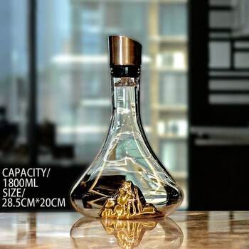 Crystal Glass Jinshan Waterfall Decanter Red Wine Home Creative Quick Decanter European Style Wine Divider