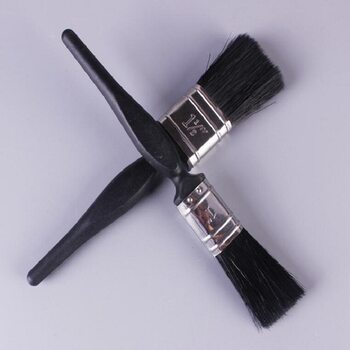 Paint brush wooden handle black brush thickened lint-free cross-border hot-selling soft brush barbecue brush dust removal small brush