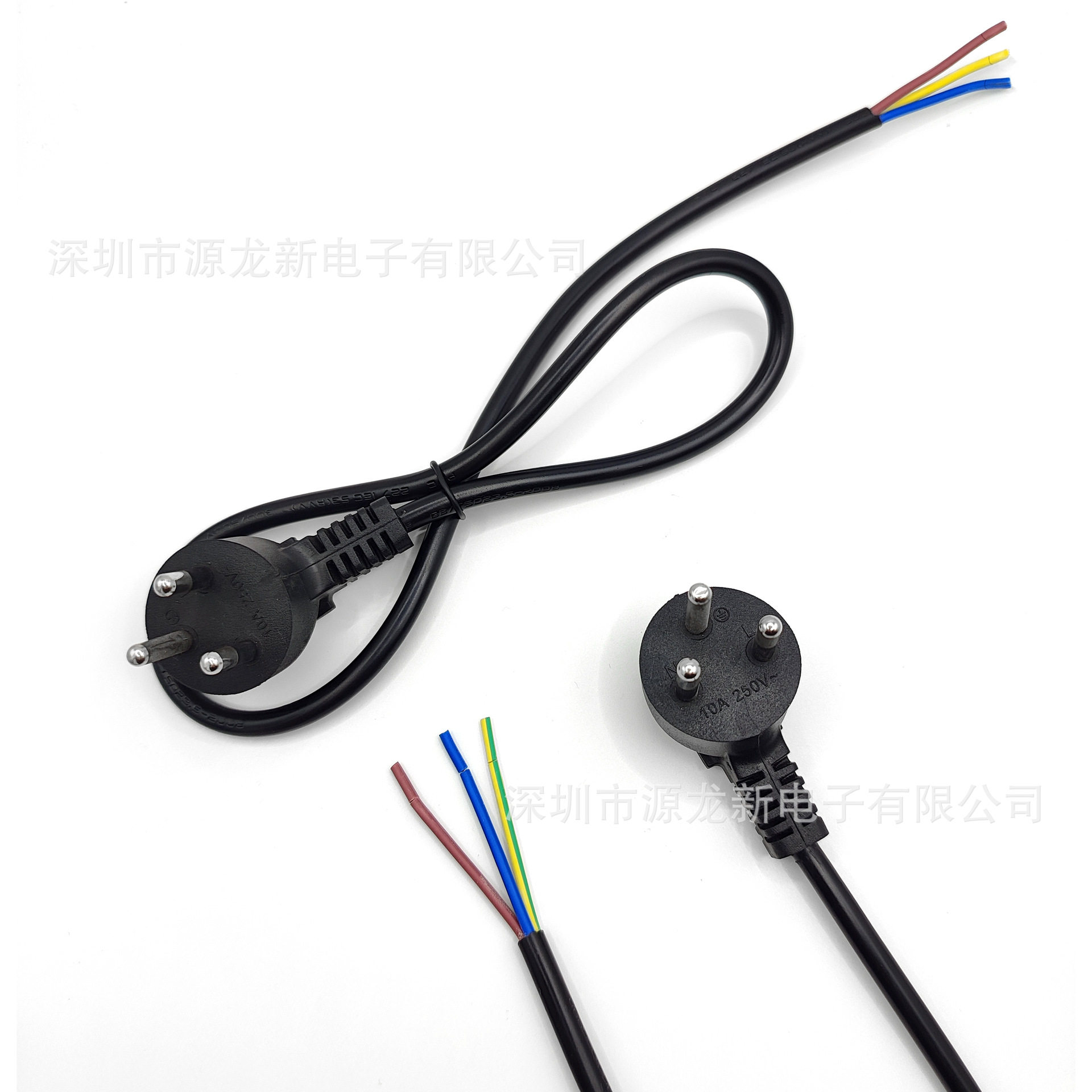 Thai Three-Prong Plug Cord Pure Copper Thai Standard Ac Power Cord 3-Prong Connection Cable Rice Cooker Computer Thai Plug