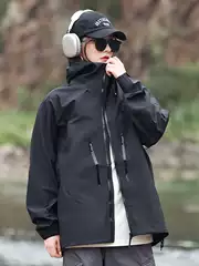 2024 Spring and Autumn Hard Shell Series Jacket Outdoor Waterproof Breathable Casual Hooded Workwear Thin Style
