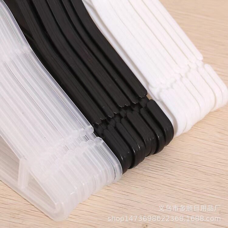 Children's thickened disposable clothes hanger baby's durable plastic clothes hanger hotel clothing factory children's clothes hanger direct sales