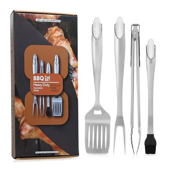 Cross-Border Amazon Stainless Steel Barbecue Essential Tool Combination Bbq Grill Set Outdoor Barbecue Tool Set