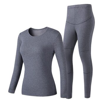 Cross-border Smart Electric Heating fleece-lined Thermal Underwear suit Men's and Women's USB Charging Heating Autumn Clothes Autumn Trousers Base Shirt