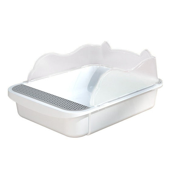 Cat Litter Box Wholesale Extra Large Thickened Semi-Enclosed Anti-Splash Kitten Toilet Household Cat Supplies New Cat Litter Box