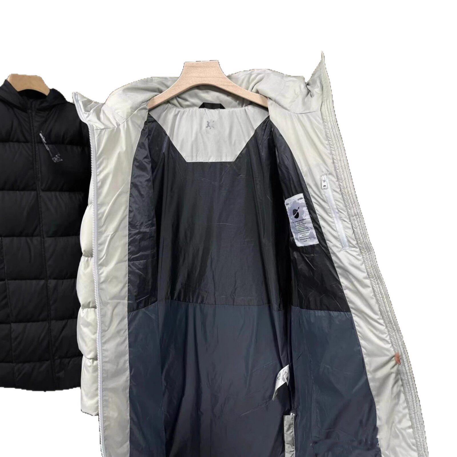 Kaiajiale Stone Outdoor Mountaineering Long down Jacket for Men and Women, Thickened for Warmth and Cold Resistance, Over-The-Knee 800 Fill Power Goose down Jacket