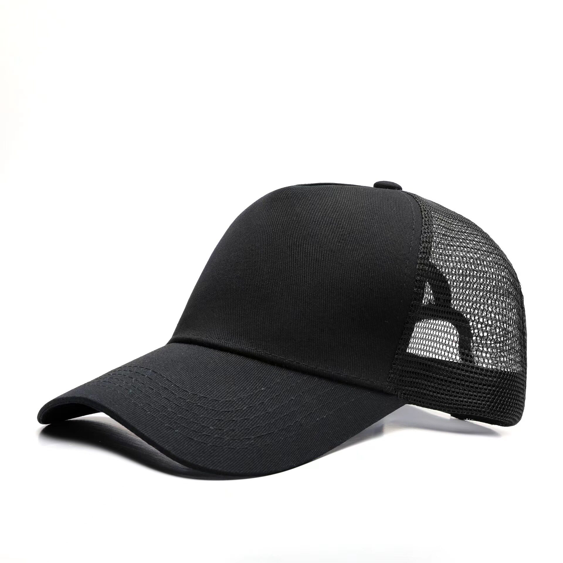 帽子定制鸭舌帽夏季网眼棒球帽logo活动广告帽运动户外防晒遮阳帽