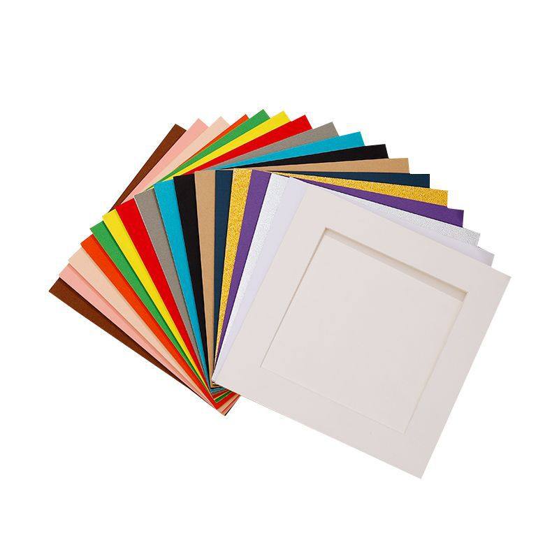 Oil painting stick special paper picture frame Square small photo frame cardboard with bracket oil painting stick painting storage book paper photo frame