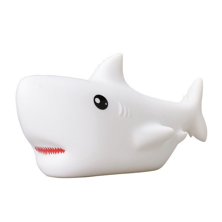 Creative night light Marine shark silicone light bedroom usb headlamp children send gifts Pat night light