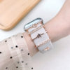 Crystal Diamond Gemstone Watch Strap Ring Accessories Suitable for Apple 9/10 Generation & Xiaomi Women's Watch Strap Accessories Niche Design